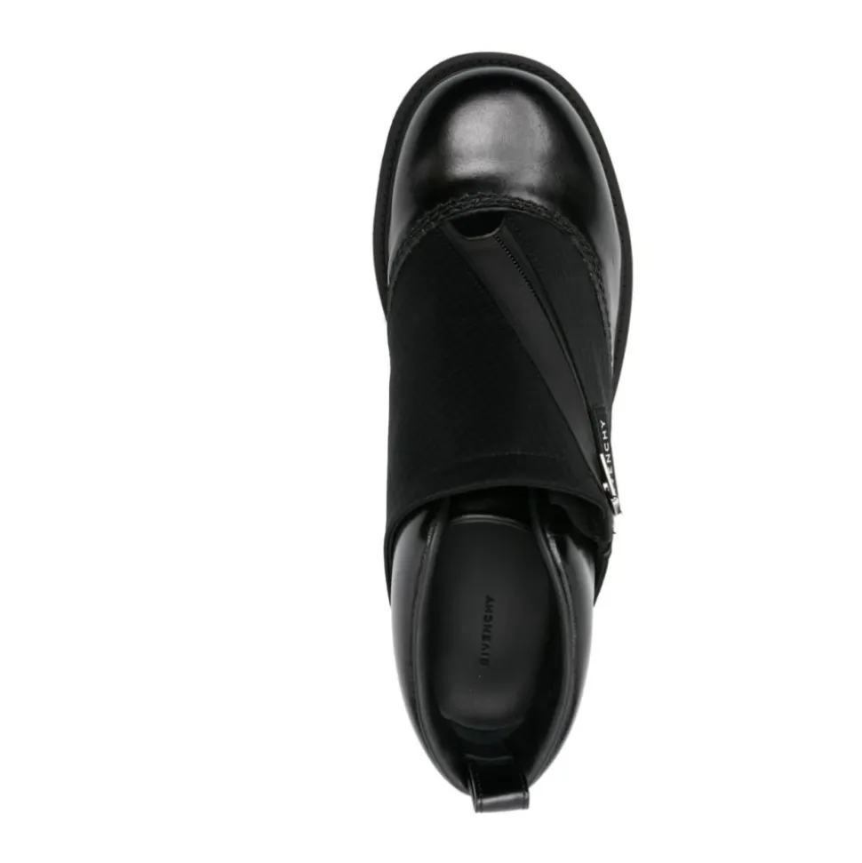 Black Leather Ankle Boots with 4G Motif