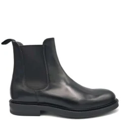Black Leather Beatles Shoes