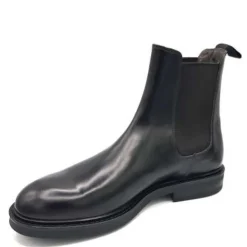 Black Leather Beatles Shoes