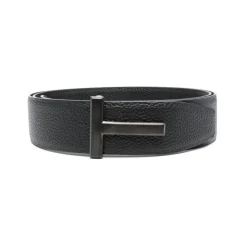 Black Leather Belt for Men
