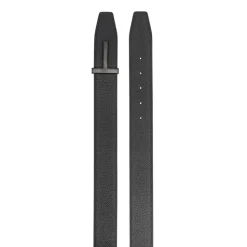 Black Leather Belt for Men