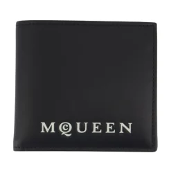 Black Leather Bi-Fold Card Case