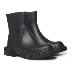 Black Leather Boots with OrthoLite® ™