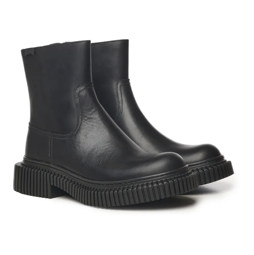 Black Leather Boots with OrthoLite® ™