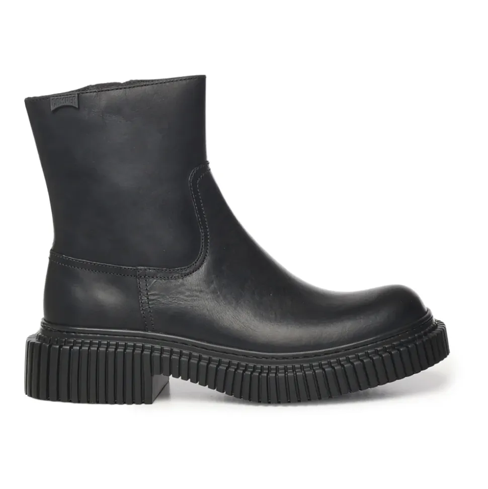 Black Leather Boots with OrthoLite® ™