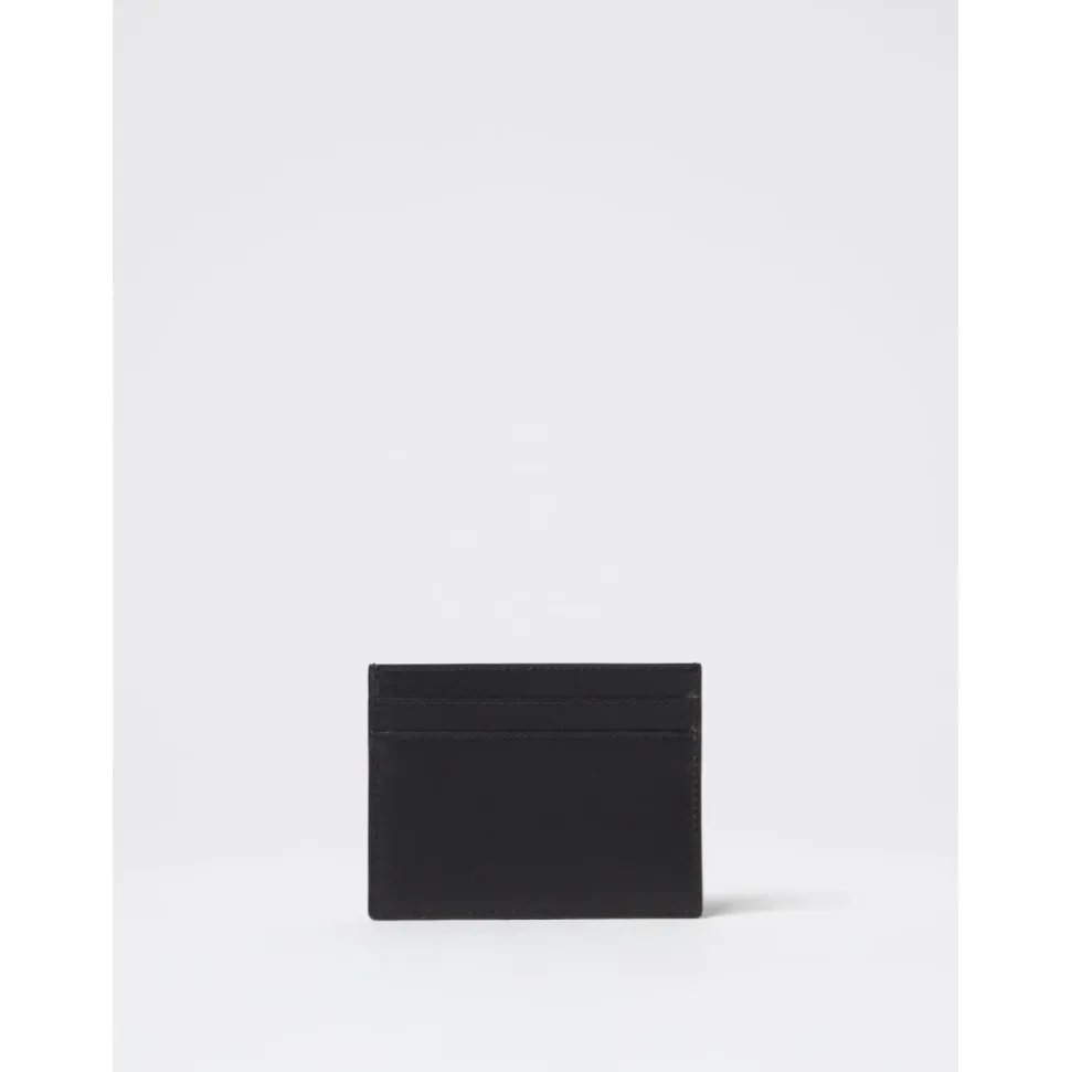 Black Leather Card Holder Wallet