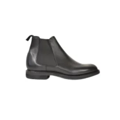 Black Leather Chelsea Boots