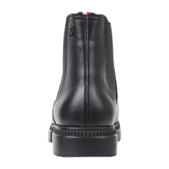 Black Leather Chelsea Boots