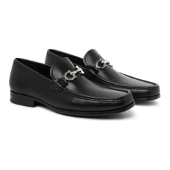 Black Leather Chris Loafers