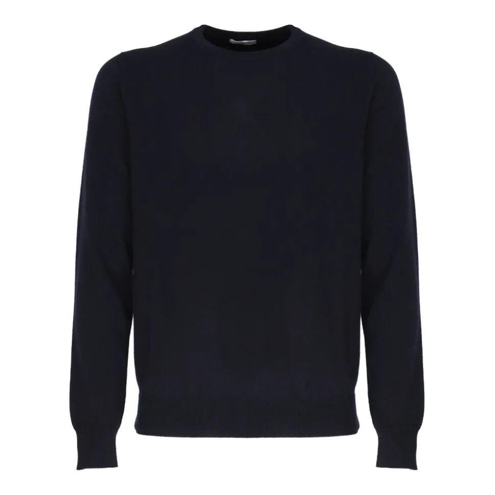 Black Lightweight Crew Neck Sweater