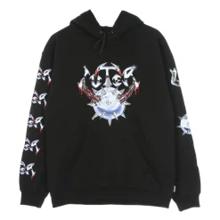 Black Lightweight Hooded Sweatshirt