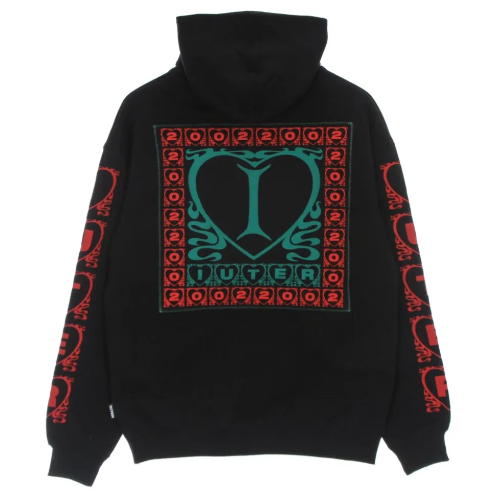 Black Lightweight Hooded Sweatshirt