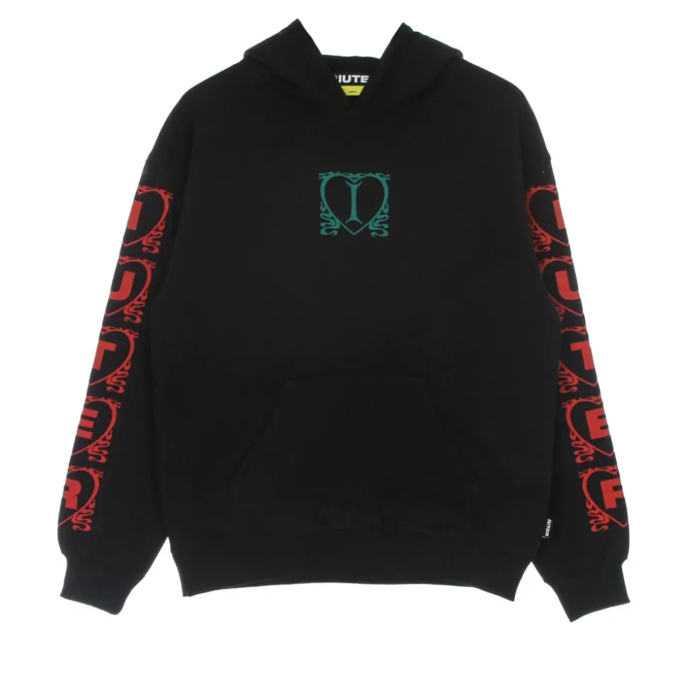 Black Lightweight Hooded Sweatshirt