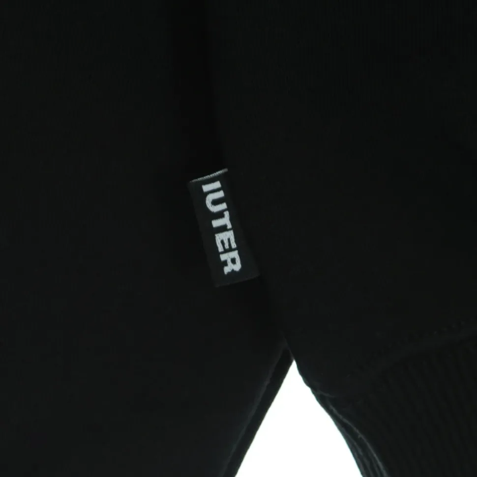 Black Lightweight Hooded Sweatshirt