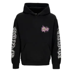 Black Lightweight Hoodie with Kangaroo Pocket
