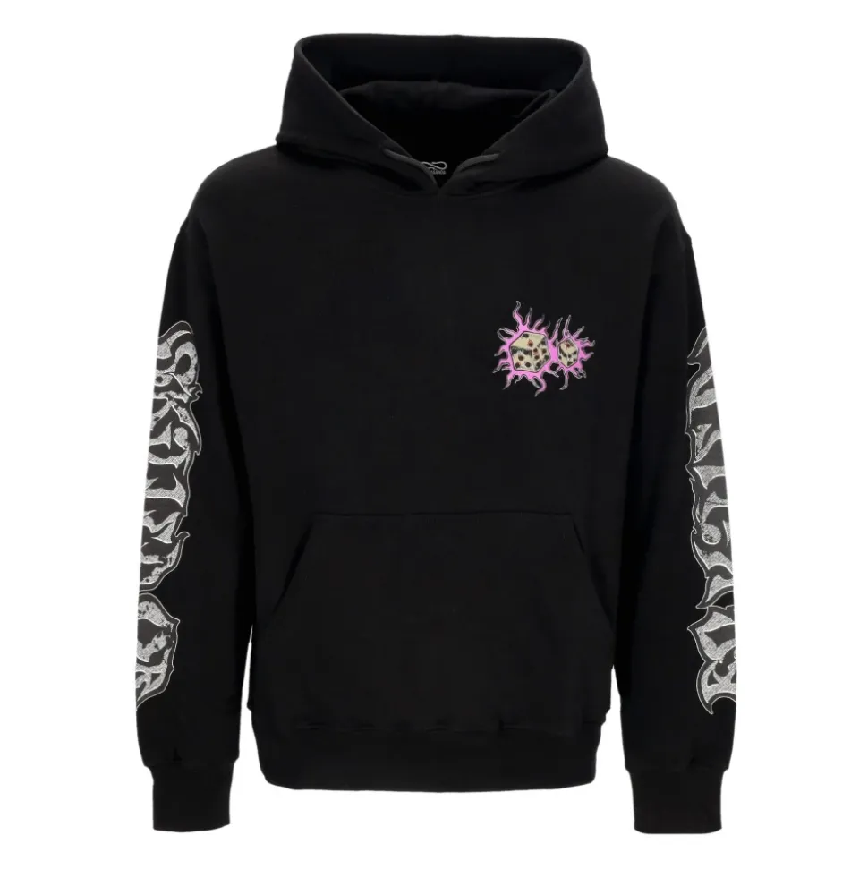 Black Lightweight Hoodie with Kangaroo Pocket