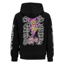 Black Lightweight Hoodie with Kangaroo Pocket
