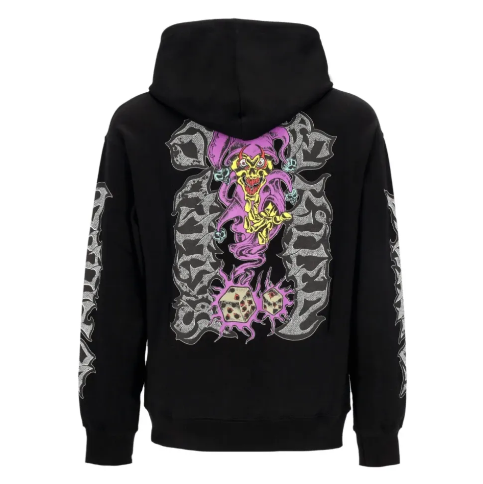 Black Lightweight Hoodie with Kangaroo Pocket