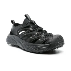 Black Lightweight Sneakers with Cut-Out Design