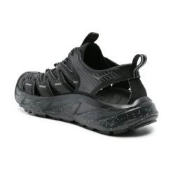 Black Lightweight Sneakers with Cut-Out Design
