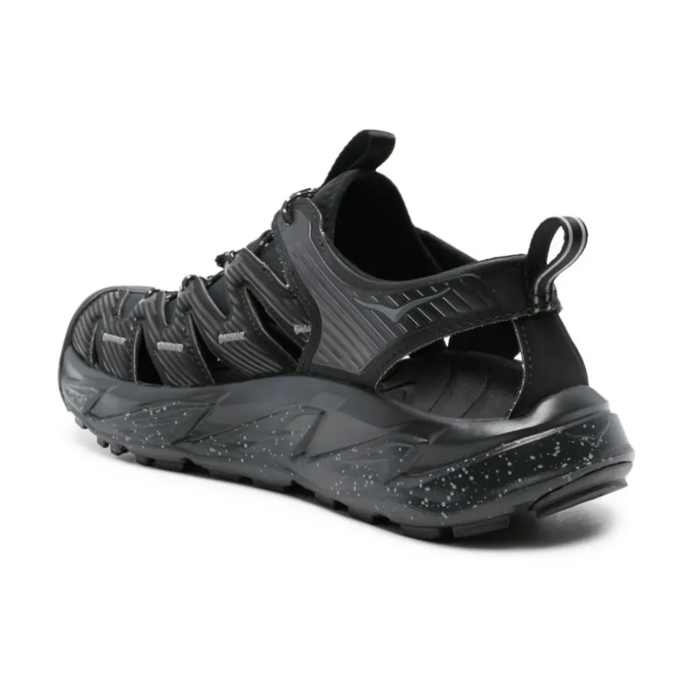 Black Lightweight Sneakers with Cut-Out Design