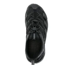 Black Lightweight Sneakers with Cut-Out Design