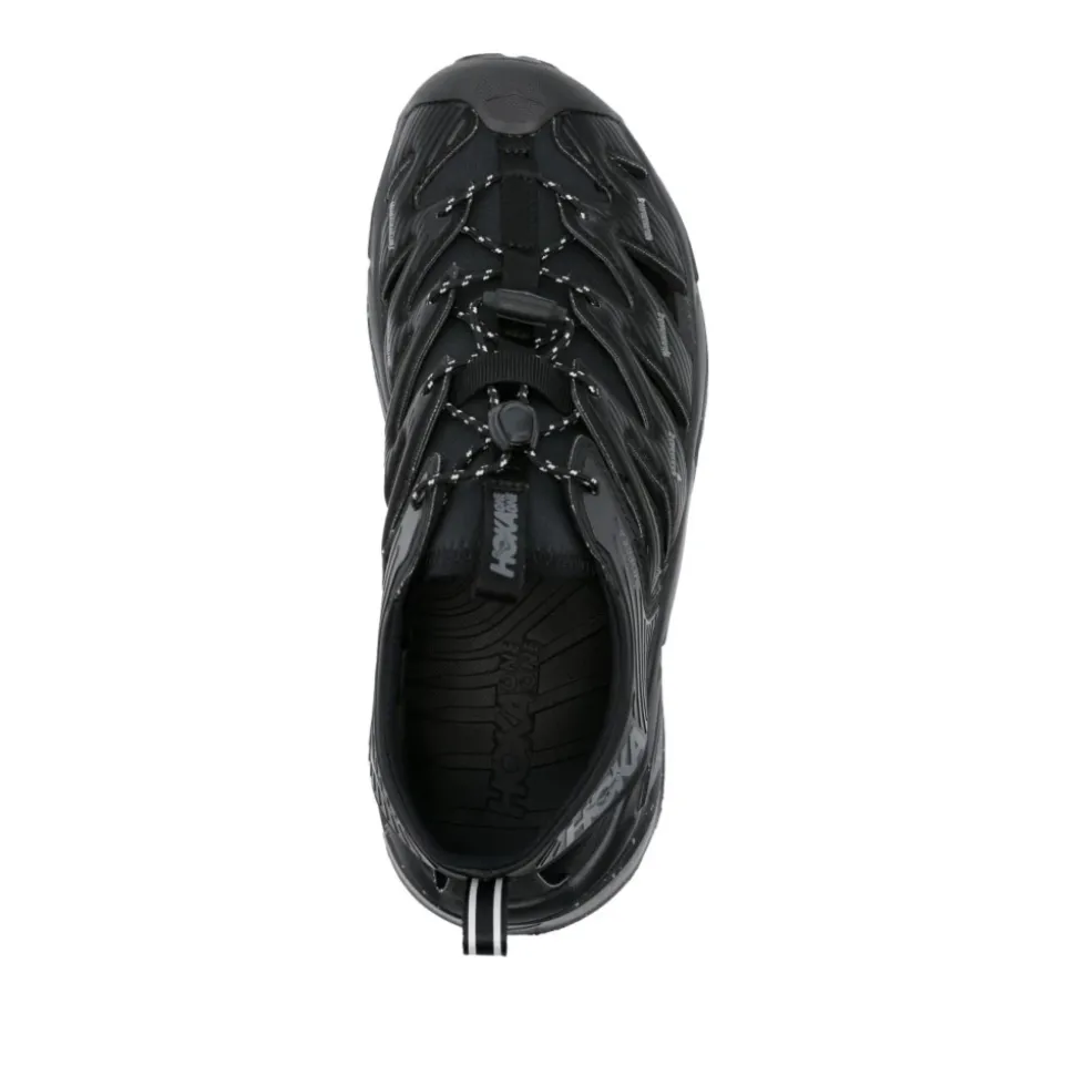 Black Lightweight Sneakers with Cut-Out Design