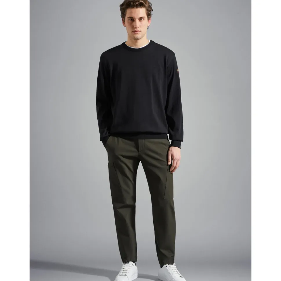 Black Logo Badge Sweater