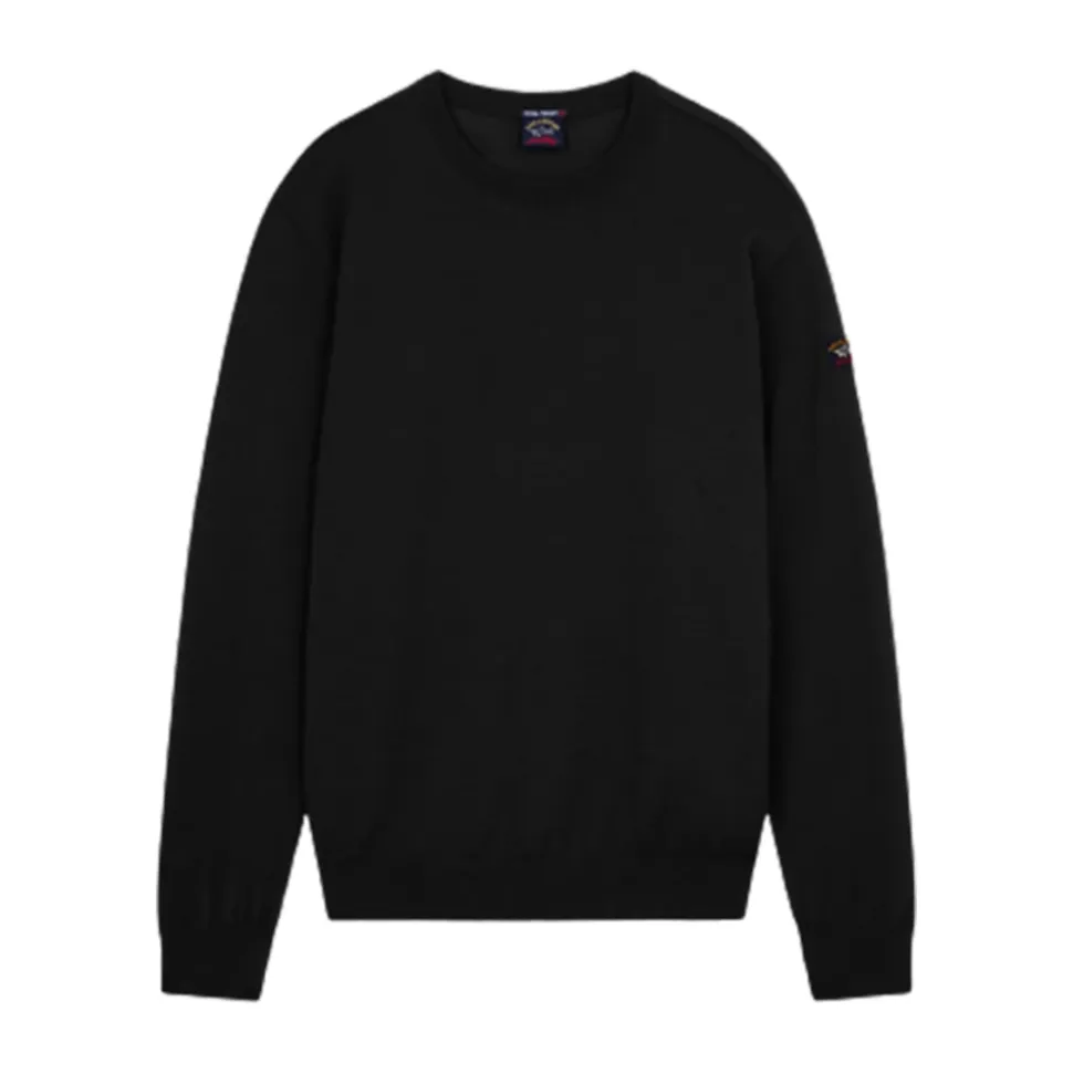Black Logo Badge Sweater