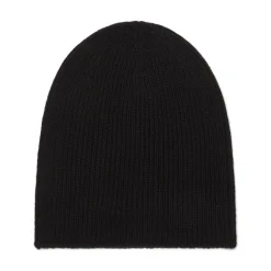 Black Logo Patch Round Crown Hat