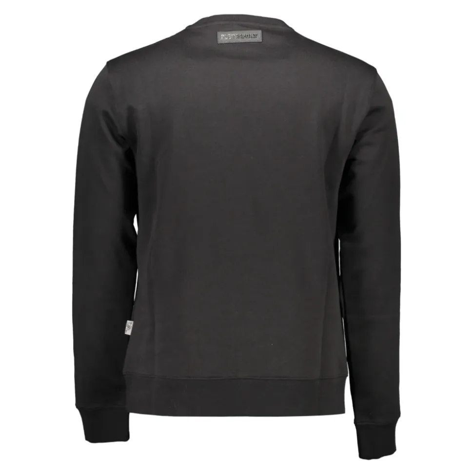 Black Long Sleeve Sweatshirt with Print