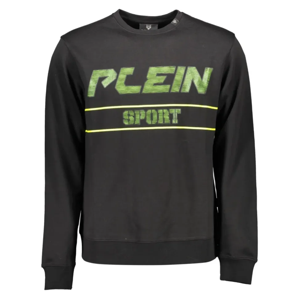 Black Long Sleeve Sweatshirt with Print