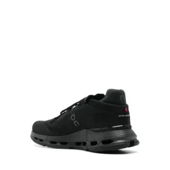 Black Mesh Sneaker with Grosgrain Ribbon