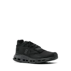Black Mesh Sneaker with Grosgrain Ribbon