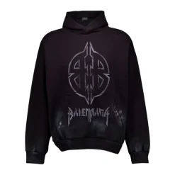 Black Metal BB Stencil Hoodie