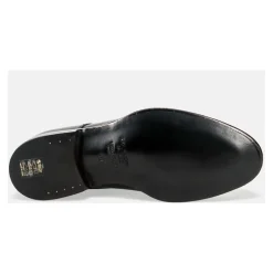 Black Monk Strap Leather Shoes