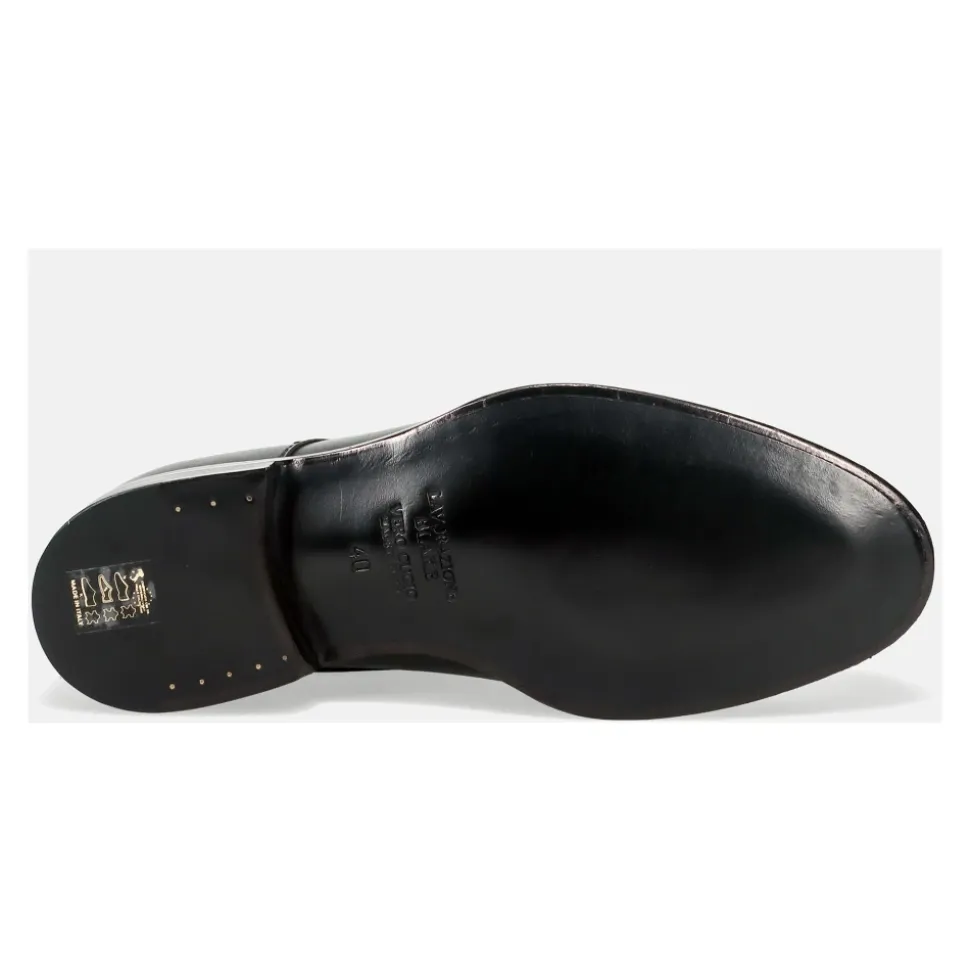 Black Monk Strap Leather Shoes