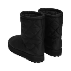 Black Quilted Ankle Boot