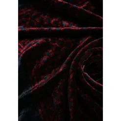 Black Red Square Men Foulard Scarf