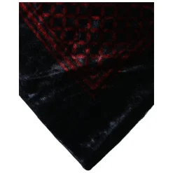 Black Red Square Men Foulard Scarf