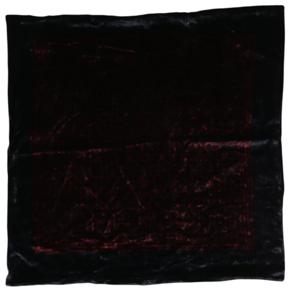 Black Red Square Men Foulard Scarf