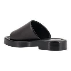 Black Sandals with Round Toe