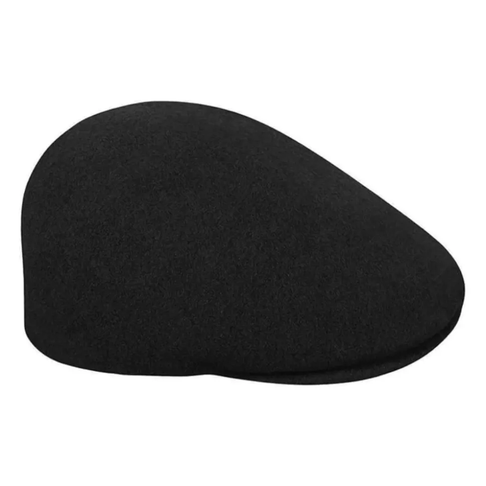 Black Seamless Wool Cap 507