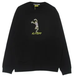 Black Skeleton Crewneck Sweatshirt Long Sleeve