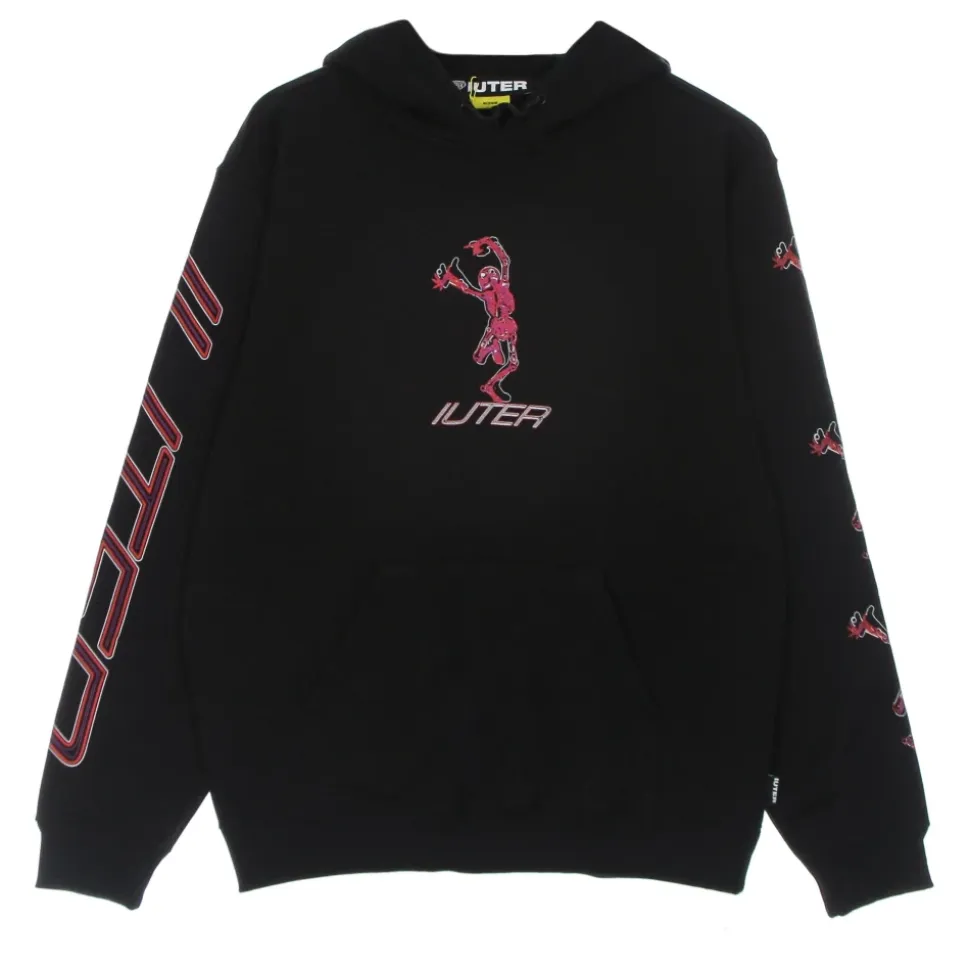 Black Skeleton Hoodie Long Sleeve Sweatshirt