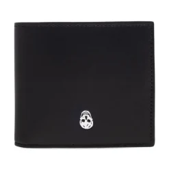 Black Skull Motif Bi-Fold Wallet