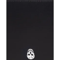 Black Skull Motif Bi-Fold Wallet