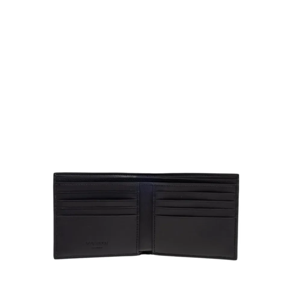 Black Skull Motif Bi-Fold Wallet