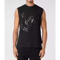 Black Sleeveless Carbon Tiger T-shirt
