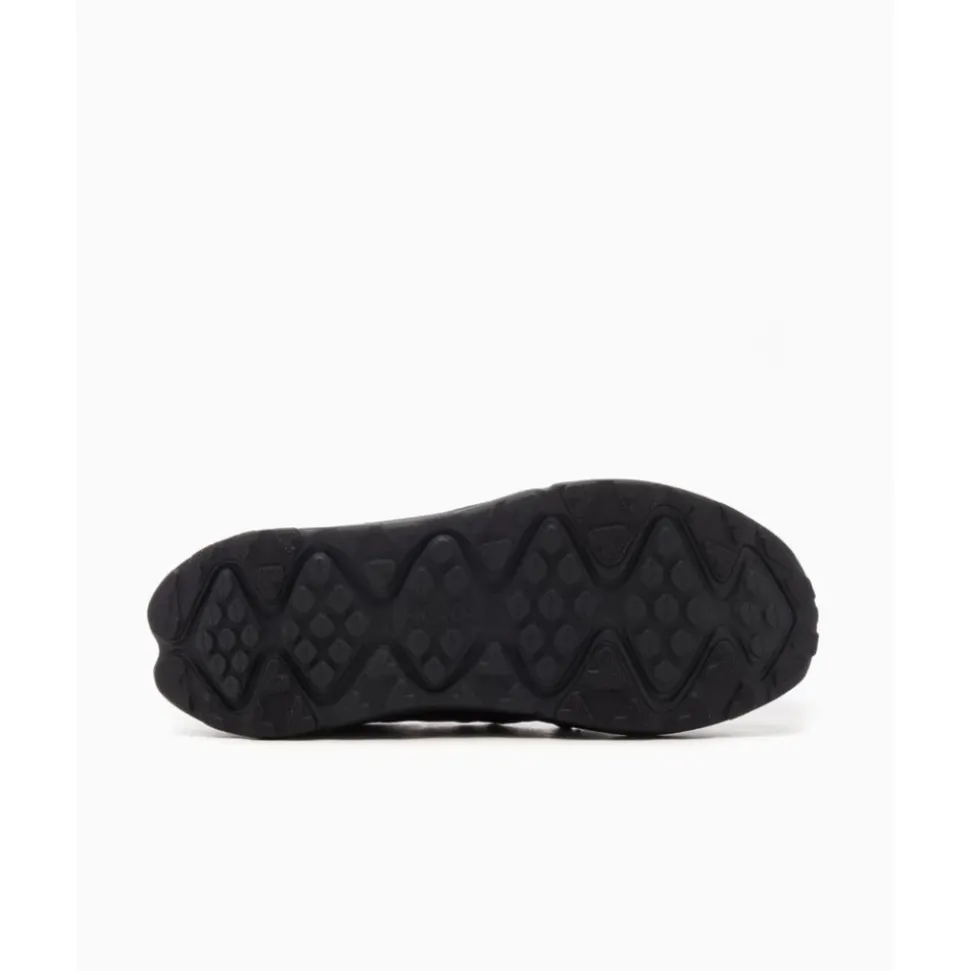 Black Sneakers with Inset Design